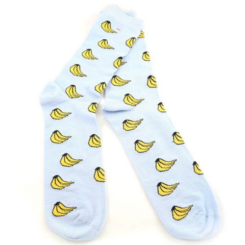 Светлые носки с бананами