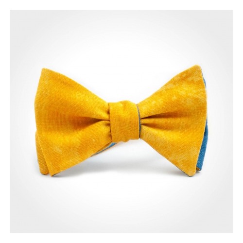 Ярко-жёлтая галстук-бабочка, самовяз, «Field»