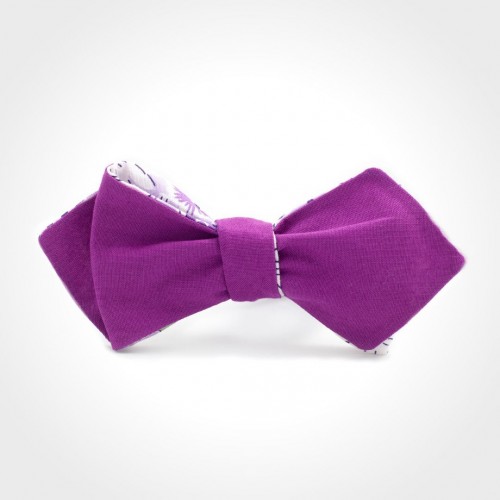 Пурпурная галстук-бабочка, 100% хлопок, «Simple Purple Dark»