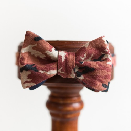 Двухсторонняя галстук-бабочка цвета хаки, самовяз, «Khaki»